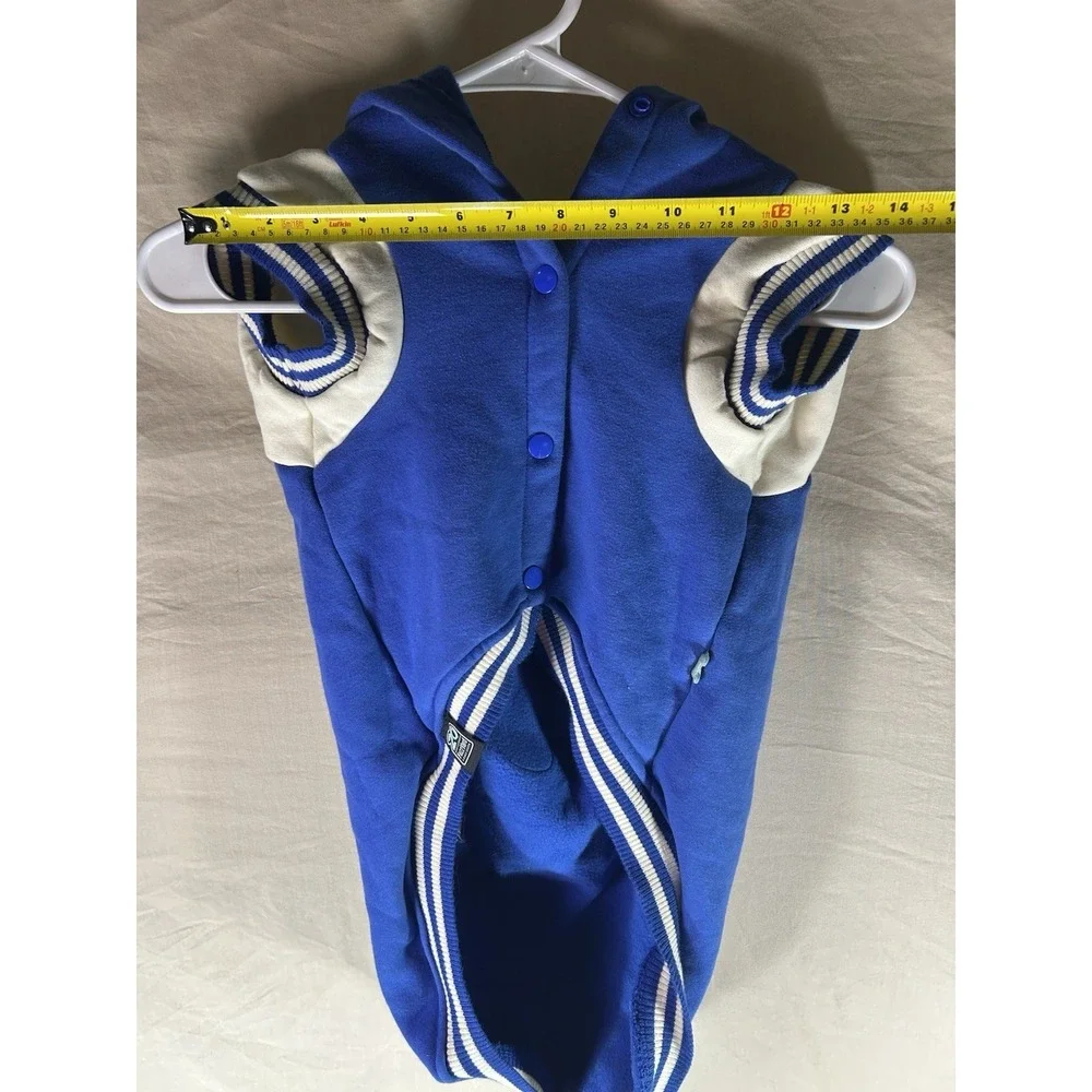 FuzzYard Treats Dog Hoodie Sweater Blue Size 7 Patch Large Pet Apparel‎